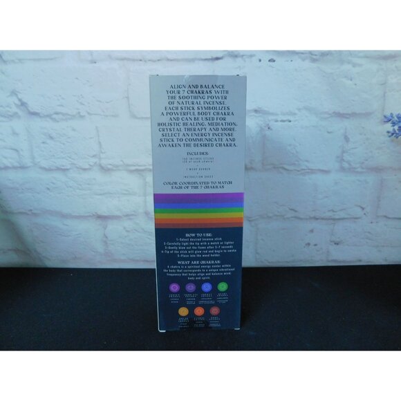 Seven Chakra Incense Set For Meditation & Relaxation 140 Sticks - Picture 3 of 12